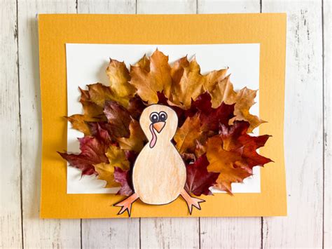 Easy Fall Leaves Turkey Kids Craft - Raising Veggie Lovers