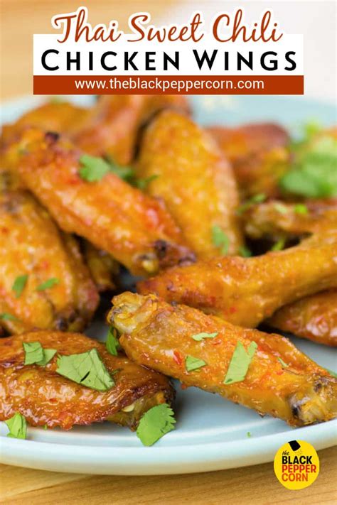 Thai Sweet Chili Chicken Wings Recipe Oven Baked Roasted