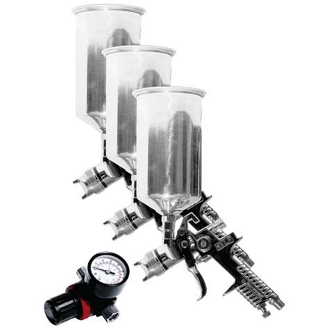 Wilmar Performance Tool Triple Set Hvlp Spray Gun Kit M707