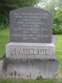 Joseph Rollins Spaulding M Morial Find A Grave