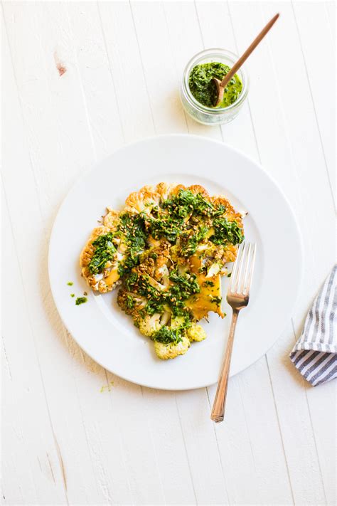 Fire Up The Grill Teriyaki Cauliflower Steaks With Gremolata Tableanddish