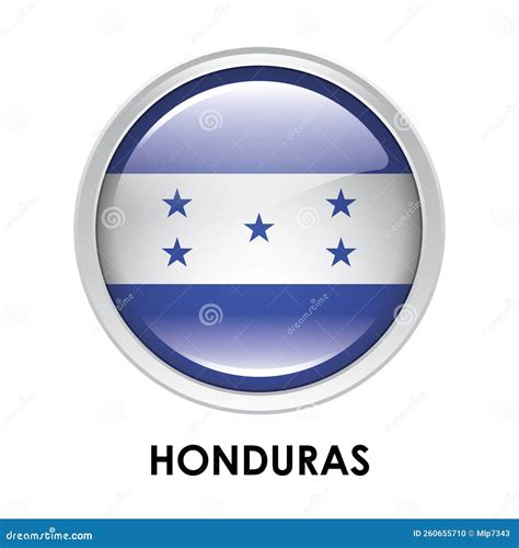 Round Flag Of Honduras Stock Illustration Illustration Of Geography