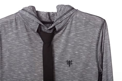 Tie Hoodies First Hooded Sweatshirt With A Genuine Necktie