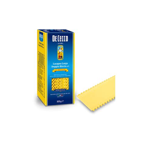 De Cecco Lasagne Larga Doppia Riccia N1 500g Italian Gourmet Fr