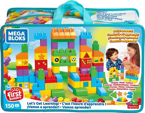 Mega Bloks Fvj49 Lets Get Learning Bricks Multi Colour Uk