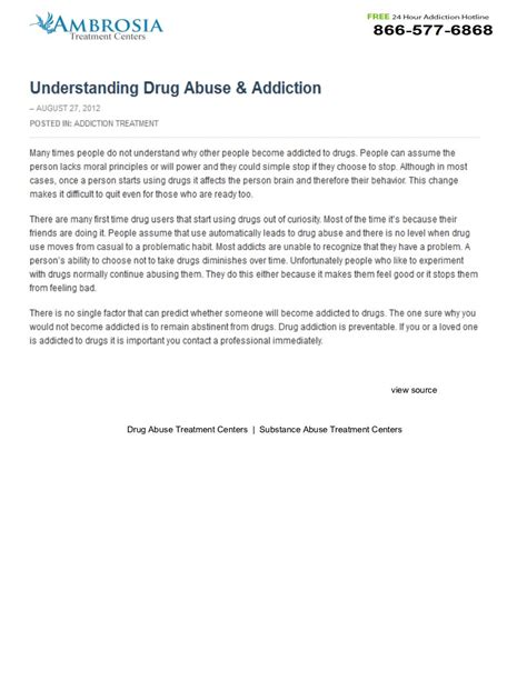 Understanding Drug Abuse Addiction