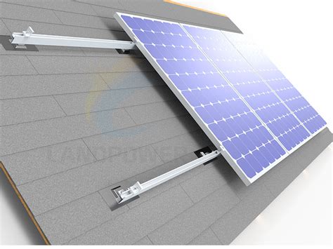 Fábrica OEM Montaje solar de techo de tejas de asfalto de China