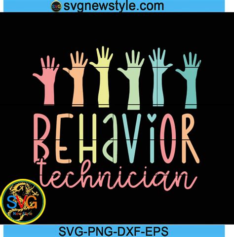 Behavior Technician Svg Rbt Svg Aba Therapist Svg Png Dxf Eps