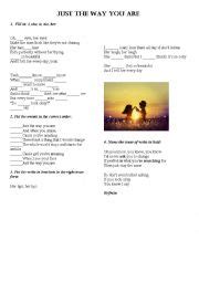 Just The Way You Are ESL Worksheet By Raulrturo