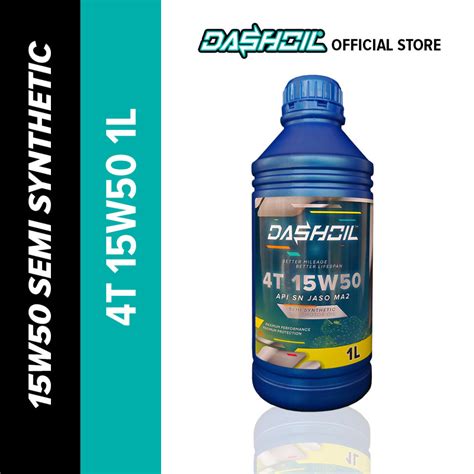 Dashoil T W L Semi Synthetic Sn Motorcycle Engine Oil Minyak