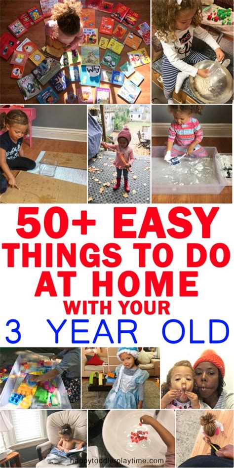 50 Easy Things To Do At Home With Your 3 Year Old Happy Toddler Playtime