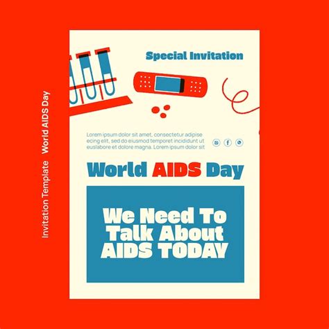 Free Psd World Aids Day Invitation Template