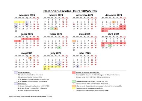 Calendari Escolar Cerdanyola Del Vall S