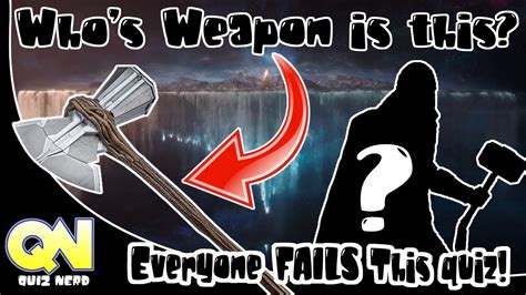 The Impossible Marvel Mcu Weapon Quiz Guess Who Owns These Weapons