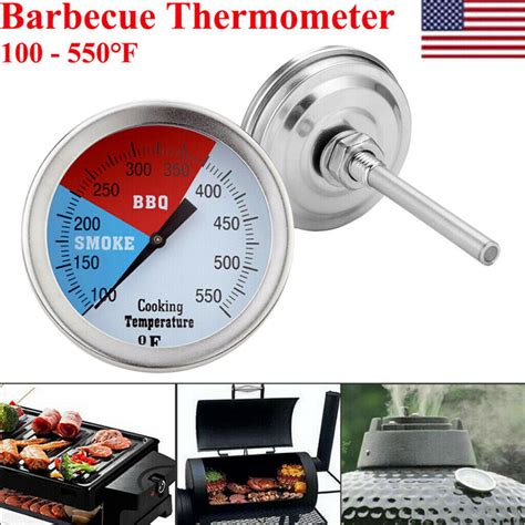 BBQ Thermometer Temperature Gauge Barbecue Smoker Grill 100 550F