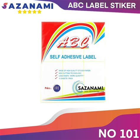 Jual ABC LABEL 101 STIKER LABEL SELF ADHESIVE LABEL LABEL UNDANGAN