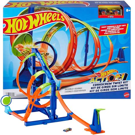 Hot Wheels Zestaw Potrójna Pętla Tor samochodowy autko Babyboutik