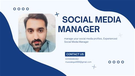 Manage Your Social Media Profiles Experienced Social Media Manager By