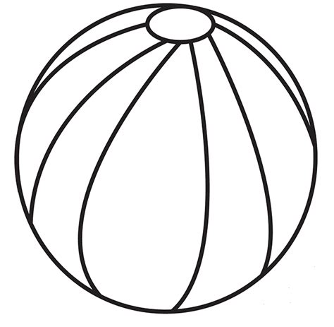 Beach Ball Free Printable Coloring Page Free Printable Coloring Pages