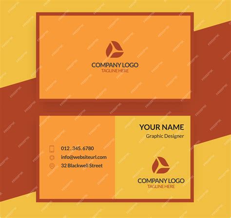 Premium Vector Clean Style Modern Business Card Design Template