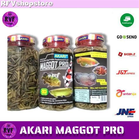 Jual Akari Maggot Magot Pro Magotpro Makanan Pakan Ikan Koi Louhan