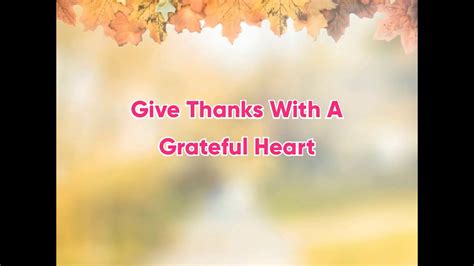 Give Thanks With A Grateful Heart Janella Salvador Lyrics