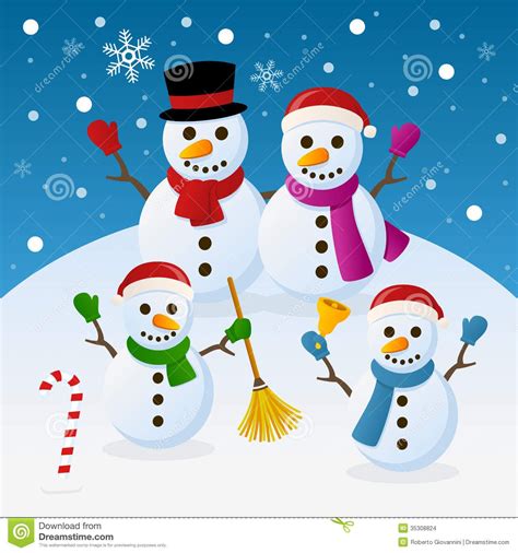 Cartoon Pictures Of Snowmen