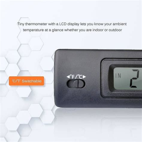 Mini Termometer Elektronisk Digital Bil Termometer Inomhus Utomhus Multifunktion Termometer Tid