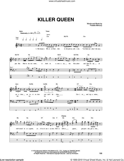 Killer Queen Sheet Music Ubicaciondepersonascdmxgobmx