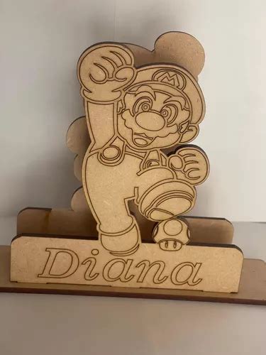 Servilleteros Personalizados Mario Bros Madera Mdf Meses Sin Intereses