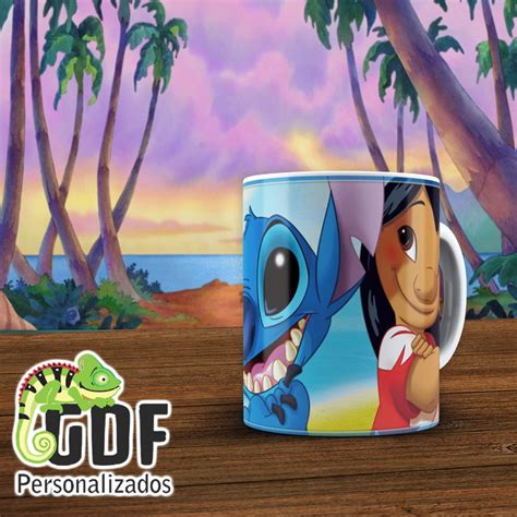 Caneca Porcelana Lilo Stitch Elo Produtos Especiais