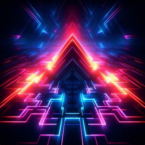 Premium Ai Image Neon Light Background