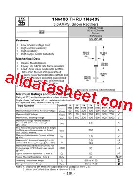 1N5400 Datasheet(PDF) - Taiwan Semiconductor Company, Ltd