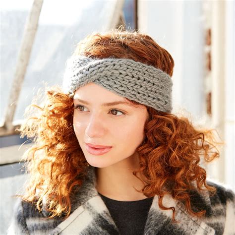 Lion Brand Wool Ease Thick Quick Loveland Knit Headband All Knit