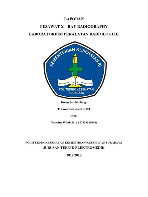 Laporan Pesawat X Ray Radiography Pdf