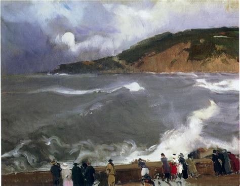 Joaquin Sorolla Soroya The Breakwater At San Sebastian 1918 10581