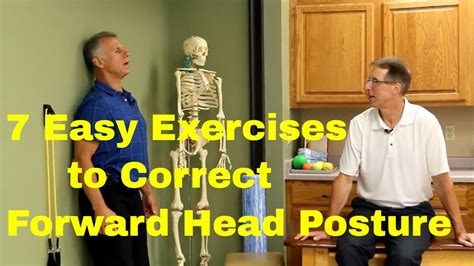 7 Easy Exercises To Correct Head Forward Posture Youtube