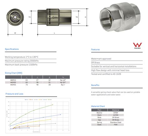 Dzr Brass Spring Check Valve Tested Bsp Valve Warehouse Australia