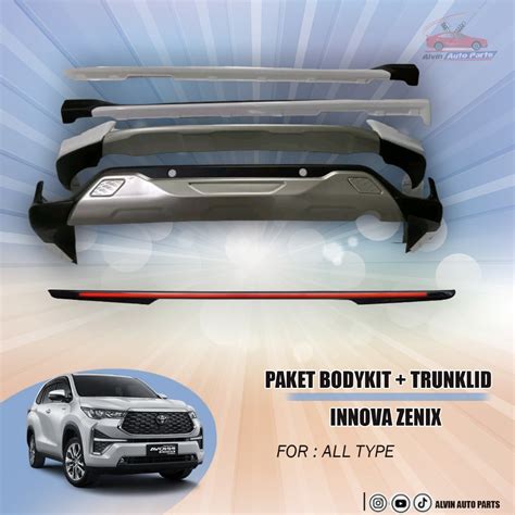 Jual Paket Bodykit Innova Zenix Modelista And Trunk Lid Led Innova