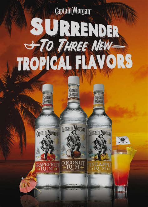 Captain Morgan Rum Tropical Coconut Grapefruit Pineapple