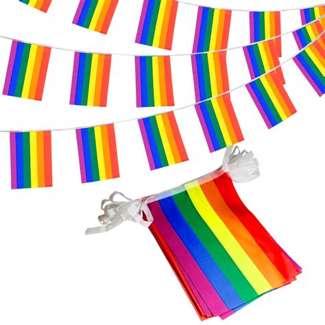 Buy Anley Rainbow Flag LGBT Pride String Flag Banners For