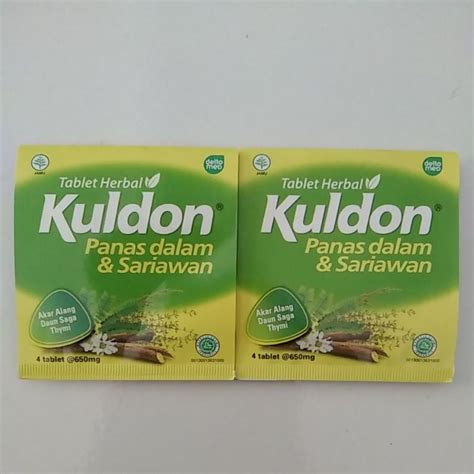 Jual Kuldon Obat Panas Dalam Sariawan Strip 4 Tablet Shopee Indonesia