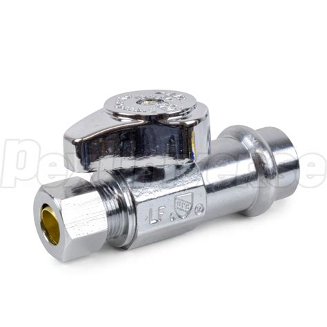 Brasscraft 12 Press X 38 Od Compression Straight Stop Valve 14