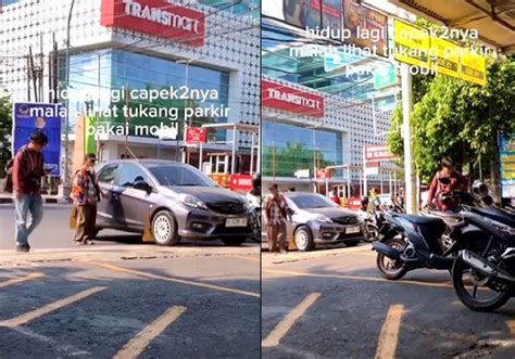 Viral Tukang Parkir Kerja Naik Mobil Netizen Gw Ampe Tipes Cuma Bawa