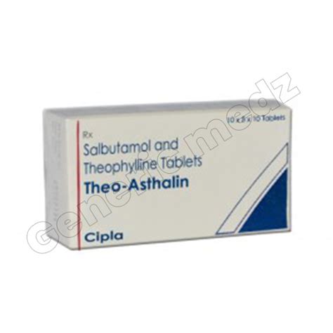 Theo Asthalin Tablet Salbutamolalbuterol Theophylline