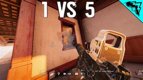 Siege 1v5 Rainbow Six Siege Gameplay Highlights YouTube