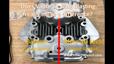 Does The Vapor Honing Blaster Really Make A Difference Compared To Sandblasting Youtube