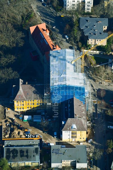 Luftbild Berlin Baustelle Zur Sanierung Der Fichtenberg Oberschule Im