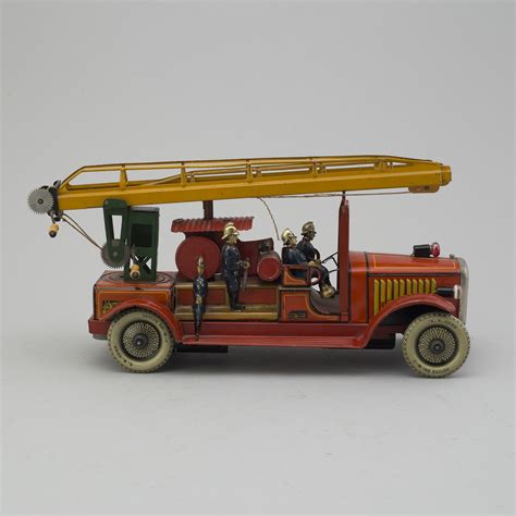 A G Nthermann Tin Fire Truck Germany S Bukowskis