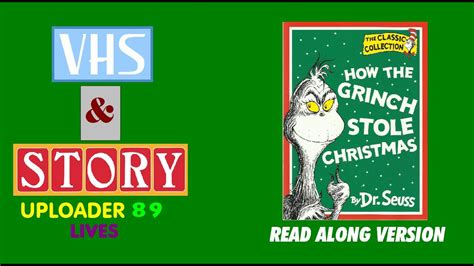 How The Grinch Stole Christmas Read Along Version YouTube